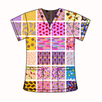 YOU CHOOSE THE FABRIC SCRUB TOP (COLOUR COLLAB)