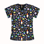 MIDNIGHT GNOME SCRUB TOP