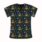 XMAS TREE SCRUB TOP