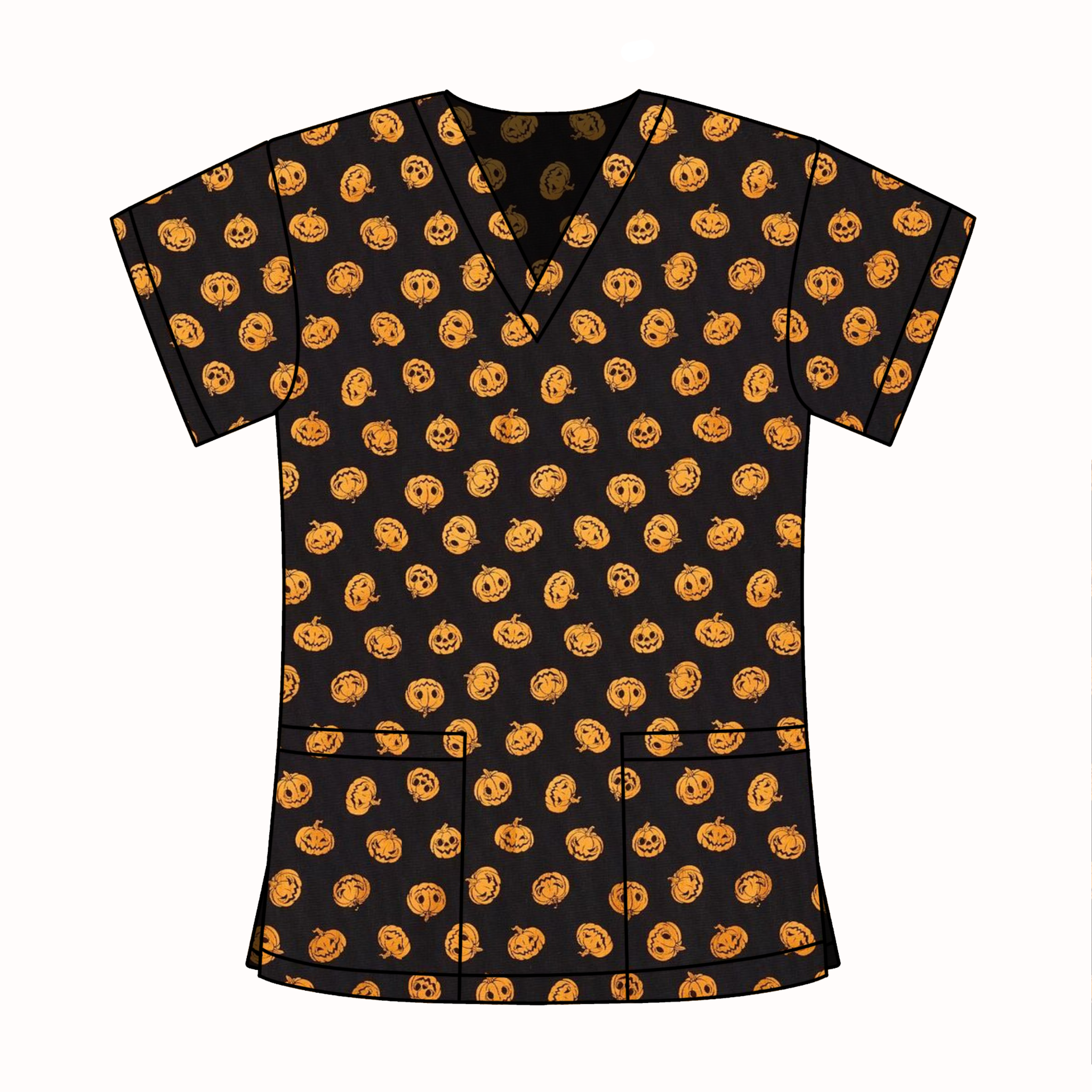 PUMPKIN SCRUB TOP