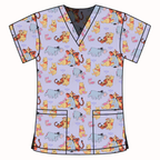 WINNIE & FRIENDS SCRUB TOP