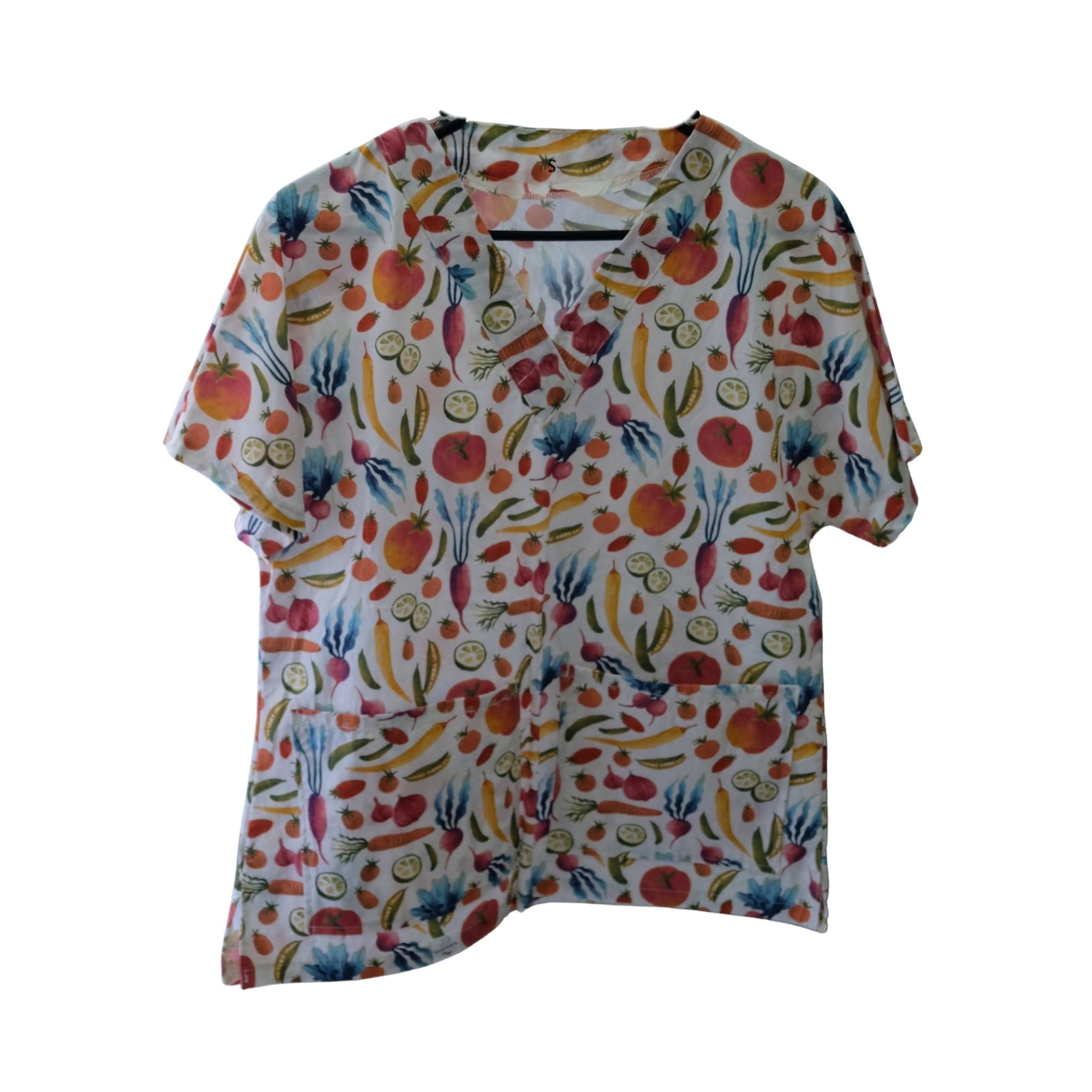 VEGGIE PATCH SCRUB TOP