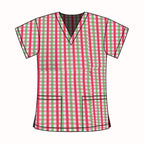 FAIRLY ODD PARENTS GINGHAM SCRUB TOP