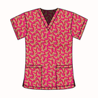 FAIRY BREAD SCRUB TOP