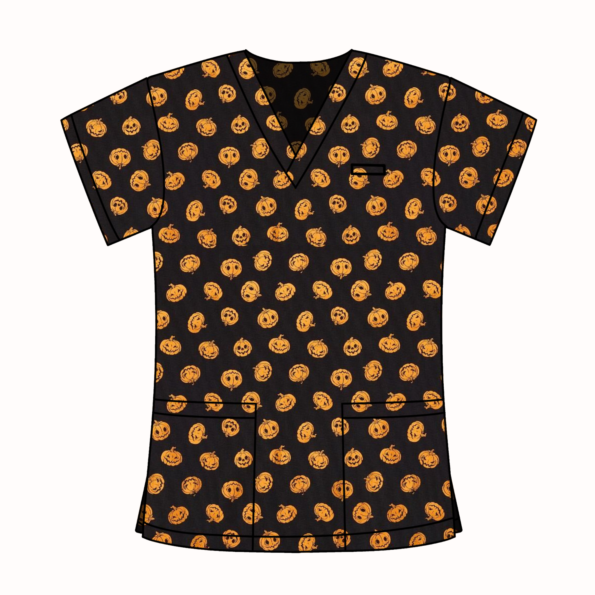 PUMPKIN SCRUB TOP