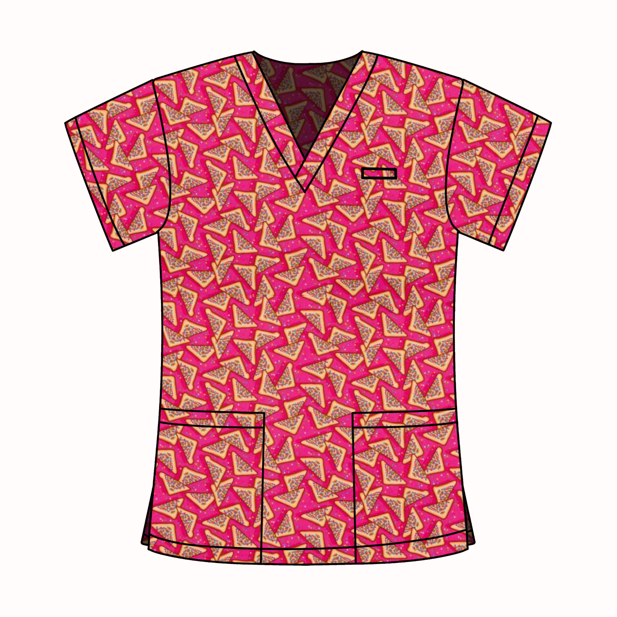 FAIRY BREAD SCRUB TOP