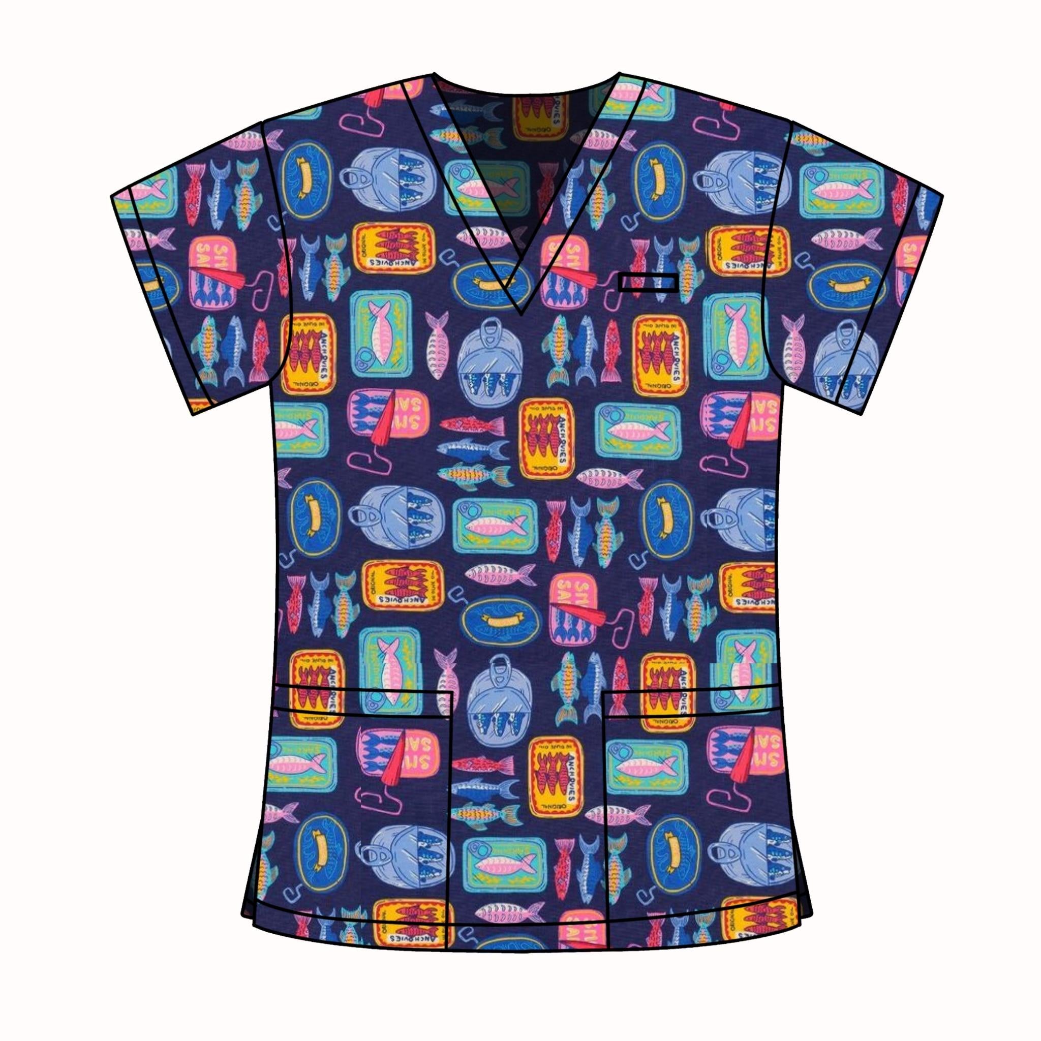 SARDINES SCRUB TOP