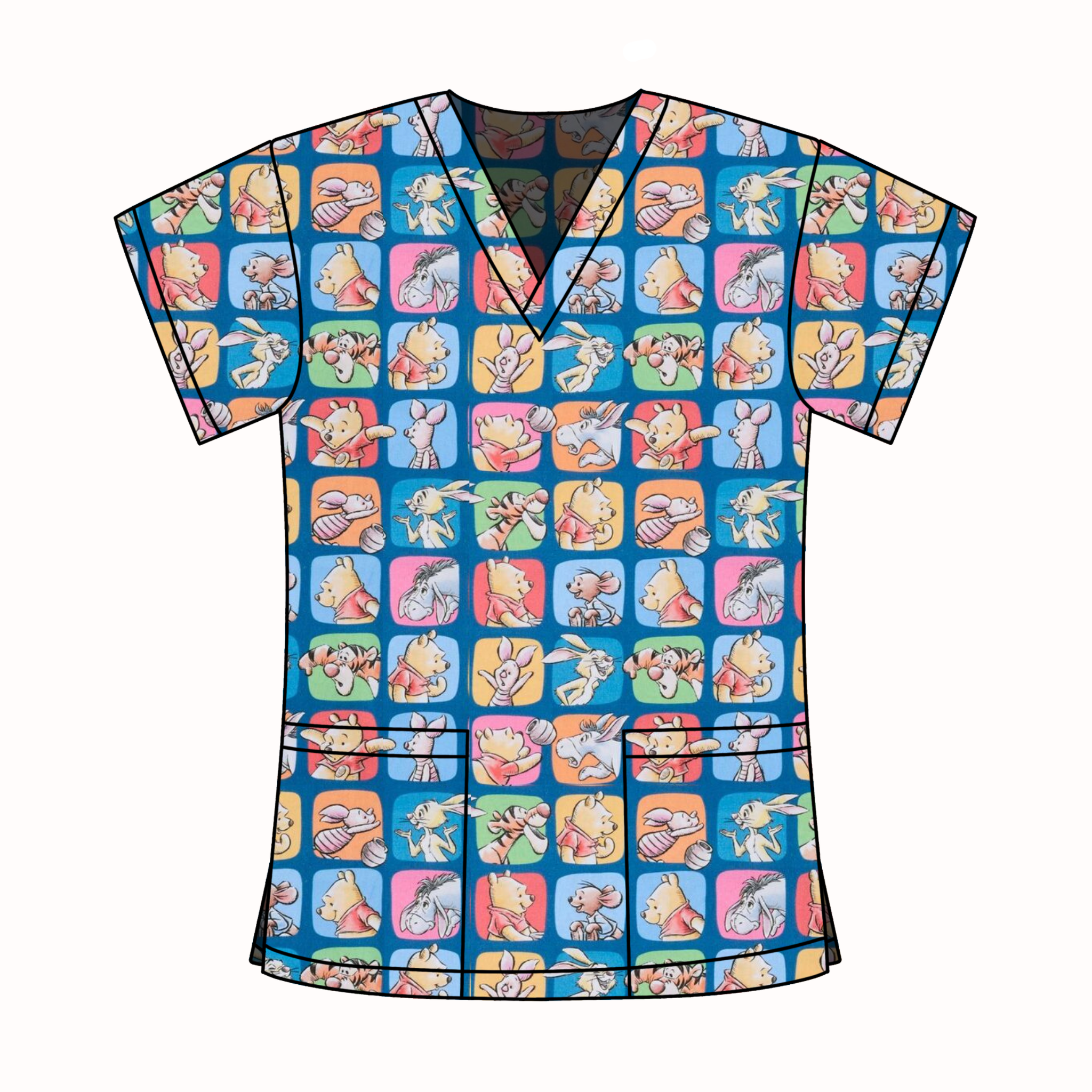 WINNIE THE POOH SCRUB TOP