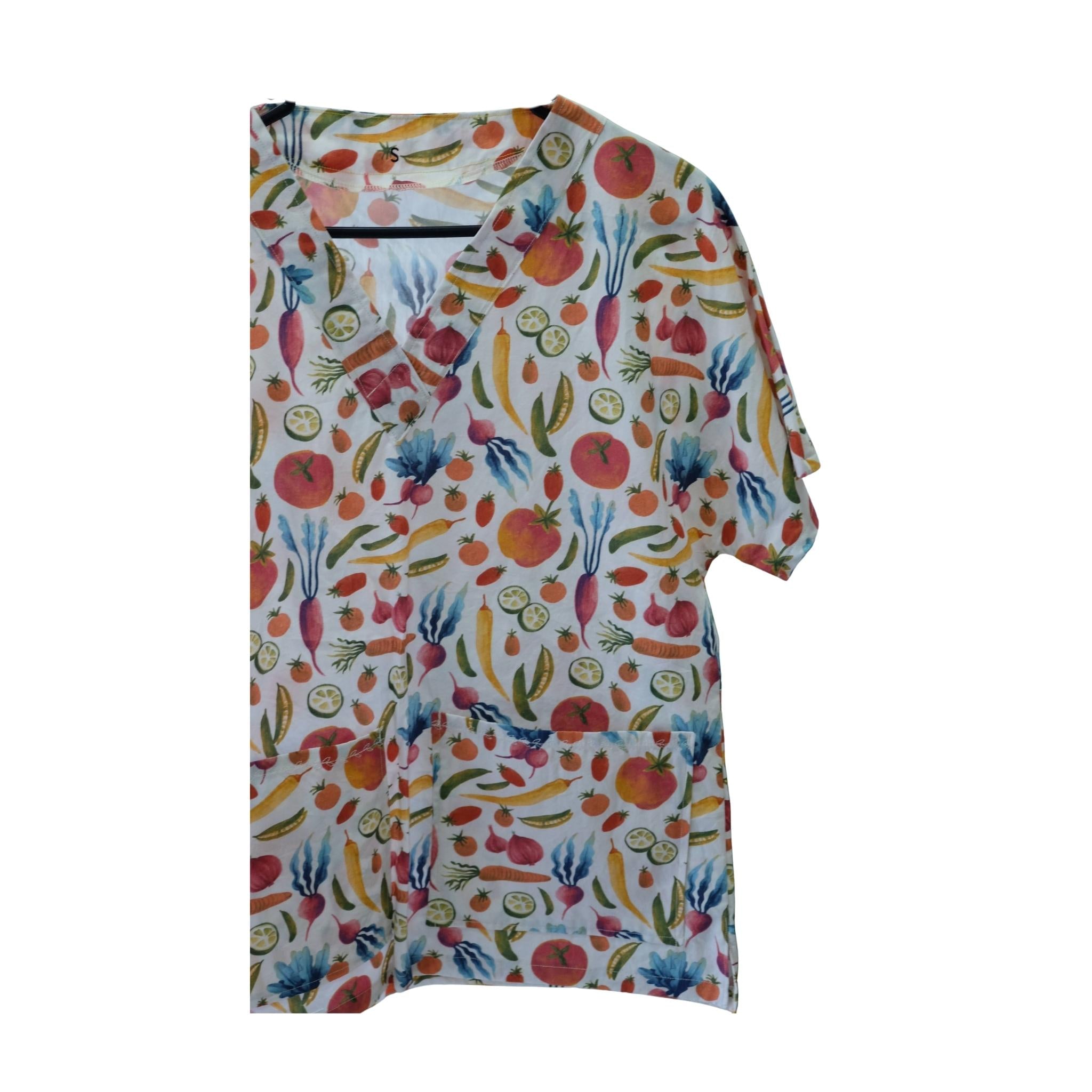 VEGGIE PATCH SCRUB TOP