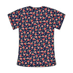 GINGHAM APPLES SCRUB TOP