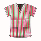 FAIRLY ODD PARENTS GINGHAM SCRUB TOP
