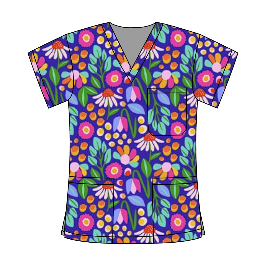FREYA SCRUB TOP (READY MADE)