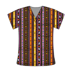 HALLOWEEN VIBES SCRUB TOP