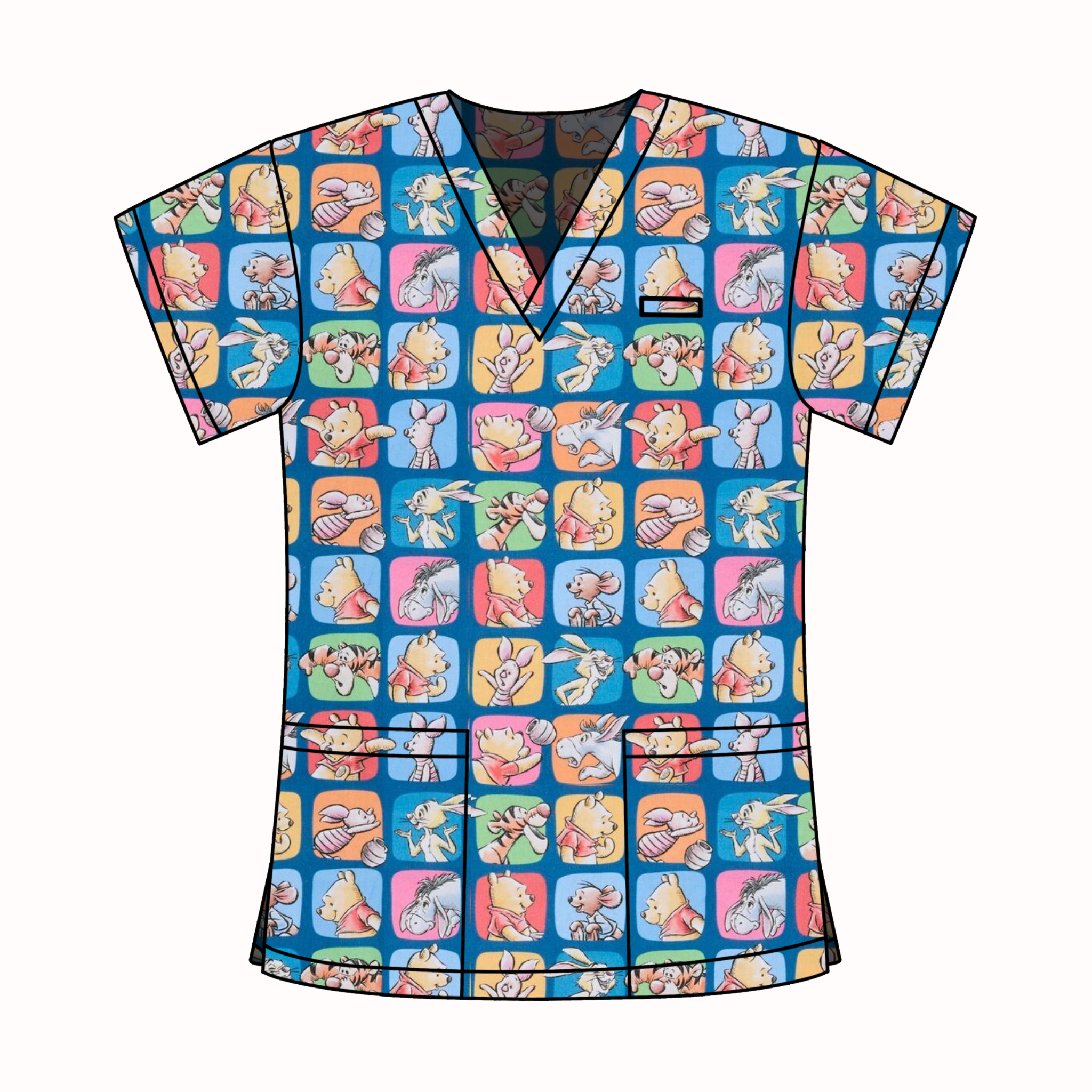 WINNIE THE POOH SCRUB TOP