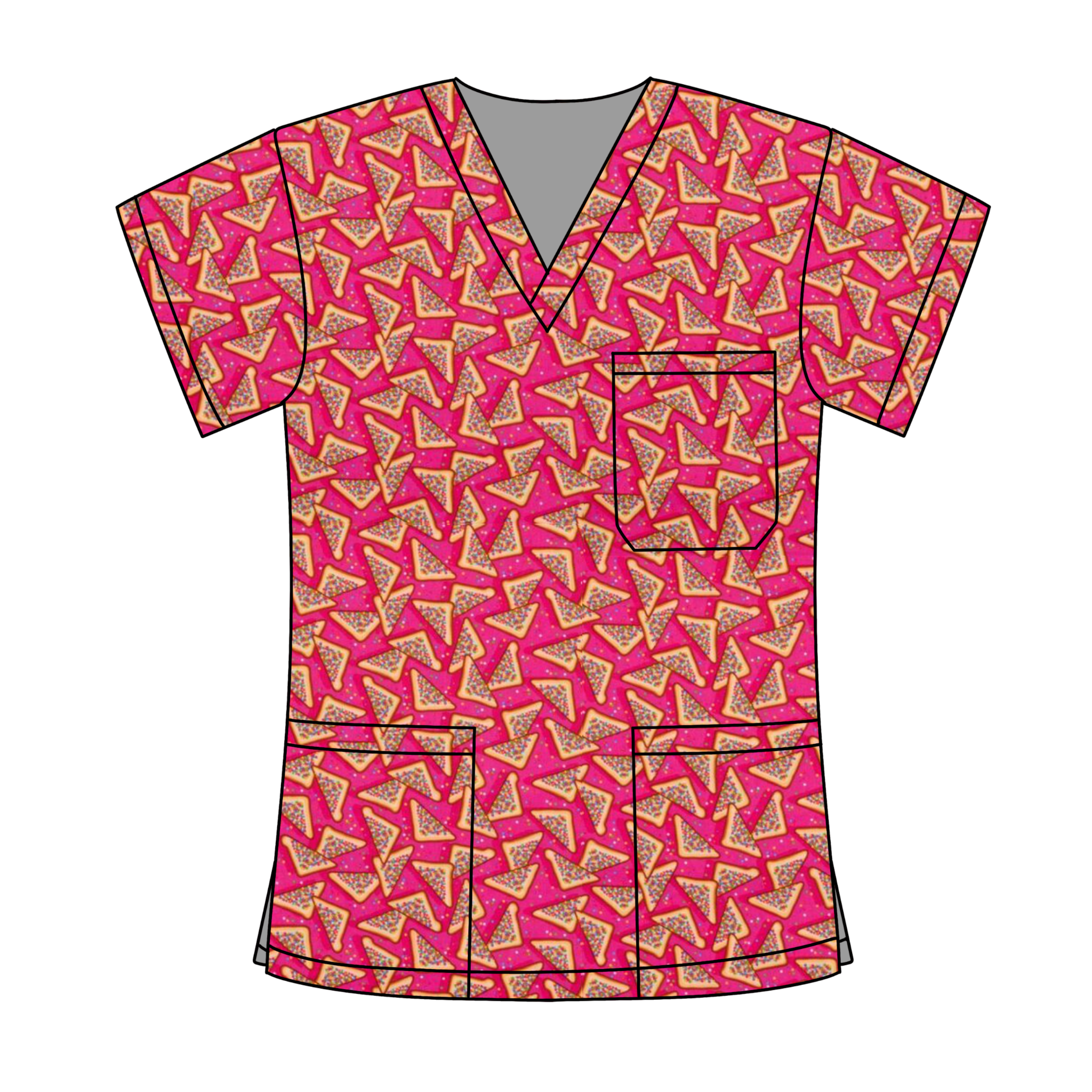 FAIRY BREAD SCRUB TOP