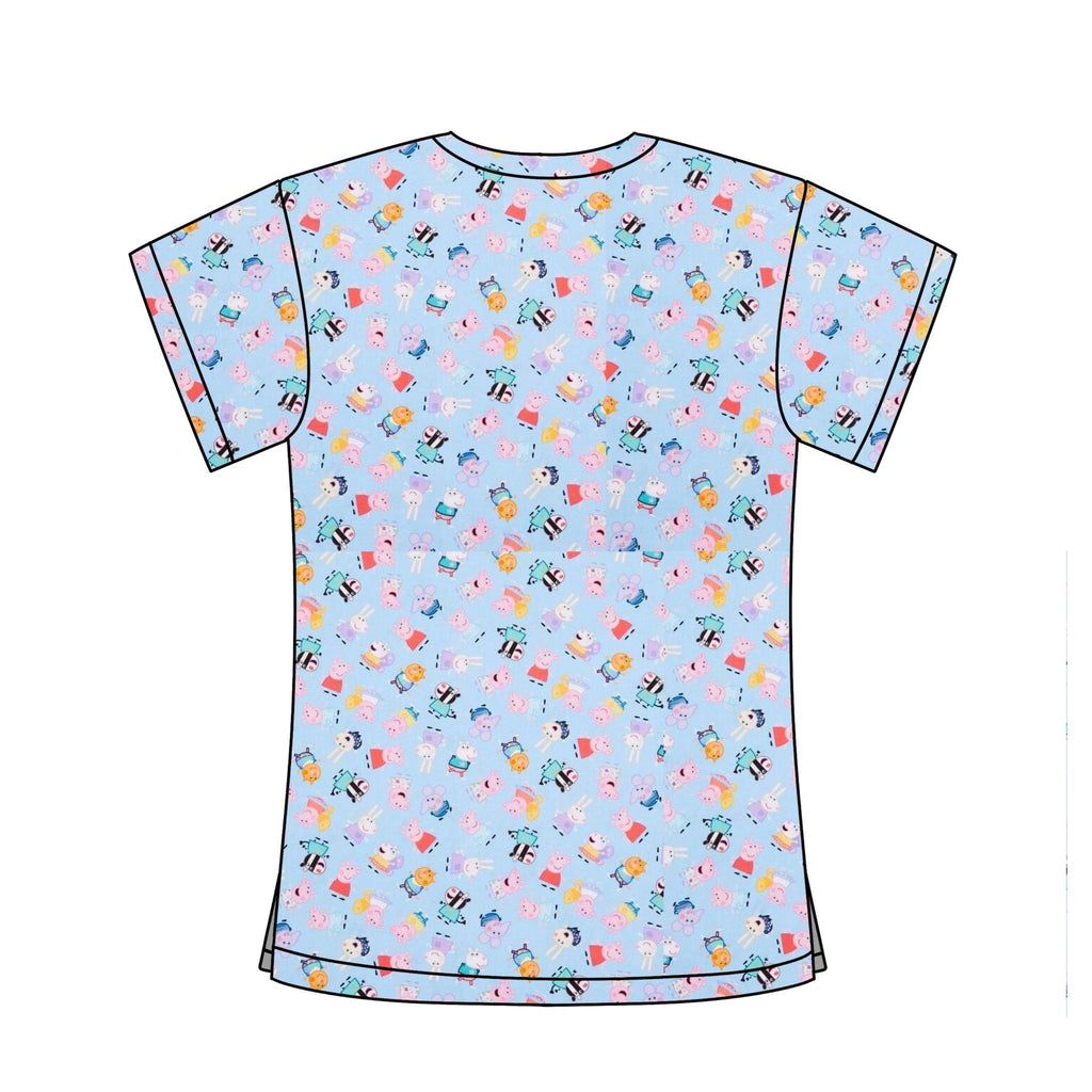 PEPPA PIG & FRIENDS SCRUB TOP