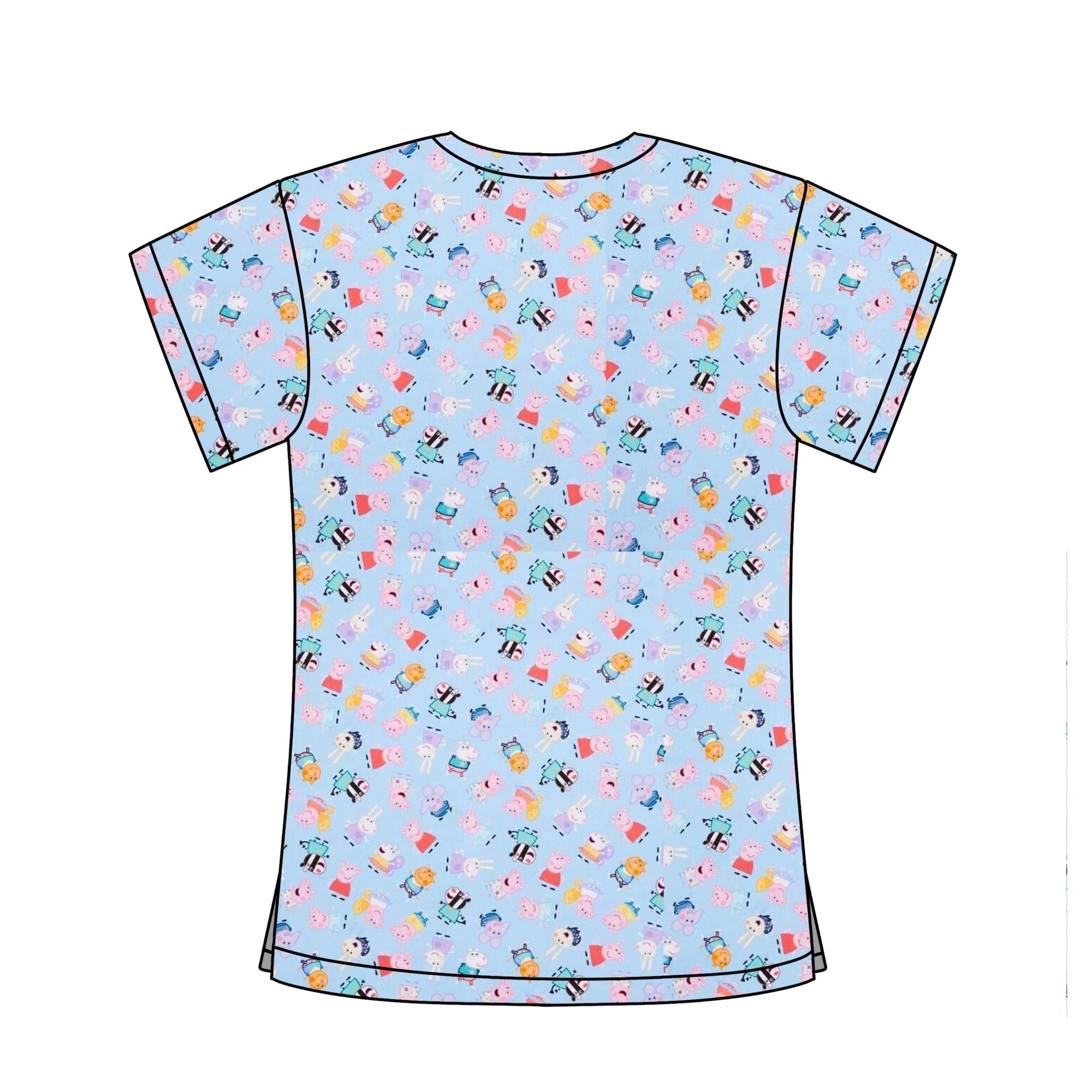 PEPPA PIG & FRIENDS SCRUB TOP