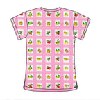 GINGHAM FRUIT SCRUB TOP