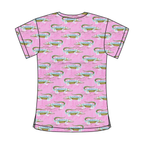 PINK CROC SCRUB TOP