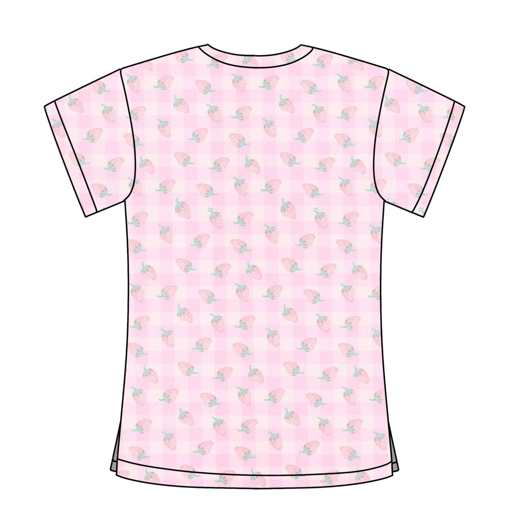 STRAWBERRY KISSES SCRUB TOP