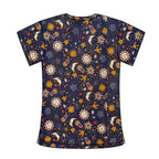 SPARKLY SUNS SCRUB TOP