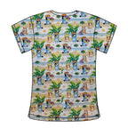BEACHY BLUEY SCRUB TOP
