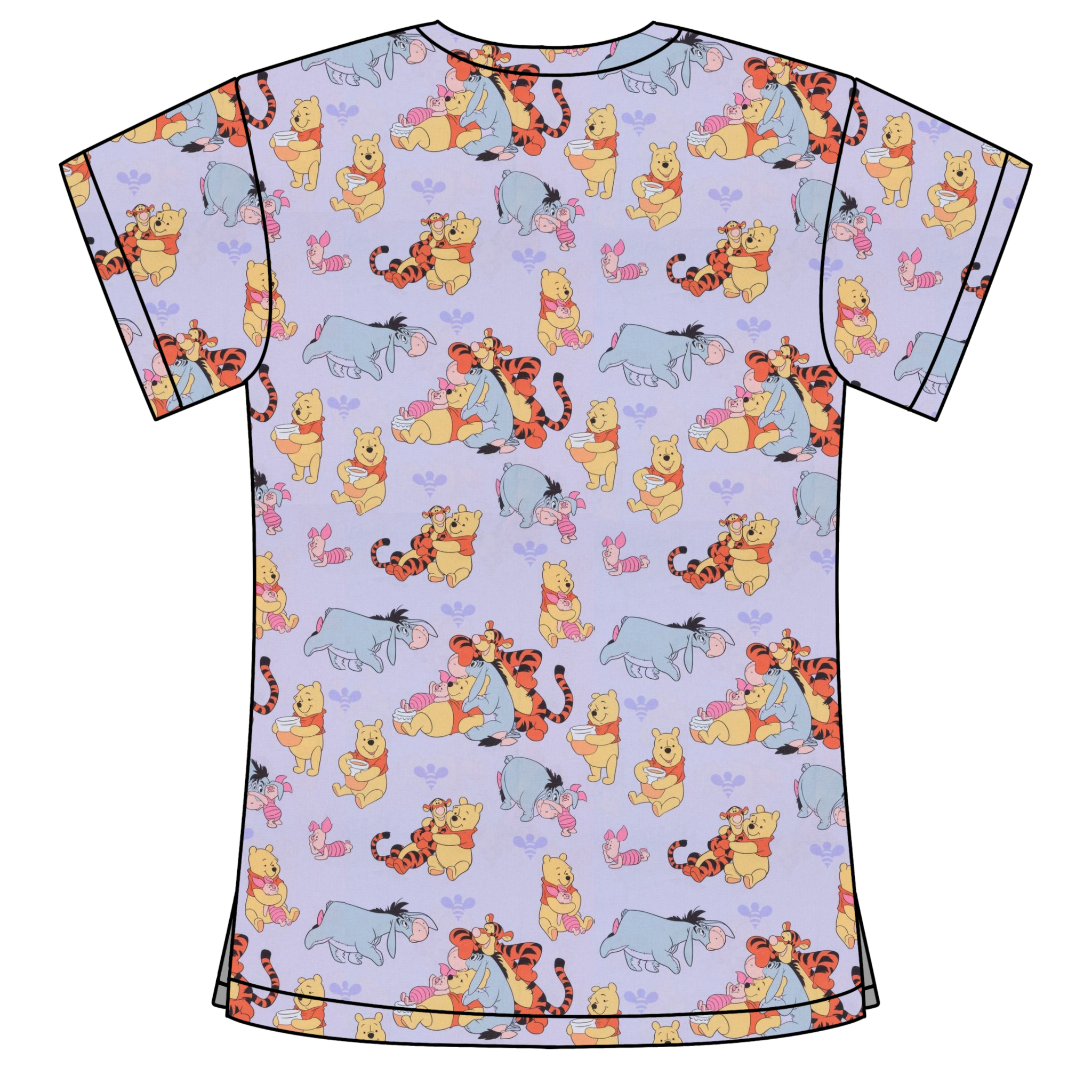 WINNIE & FRIENDS SCRUB TOP
