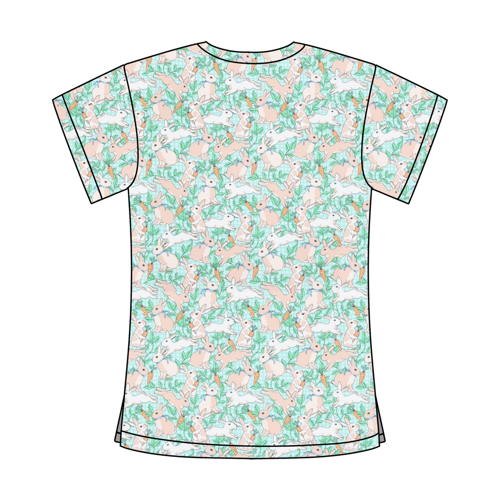 BUNNY SCRUB TOP