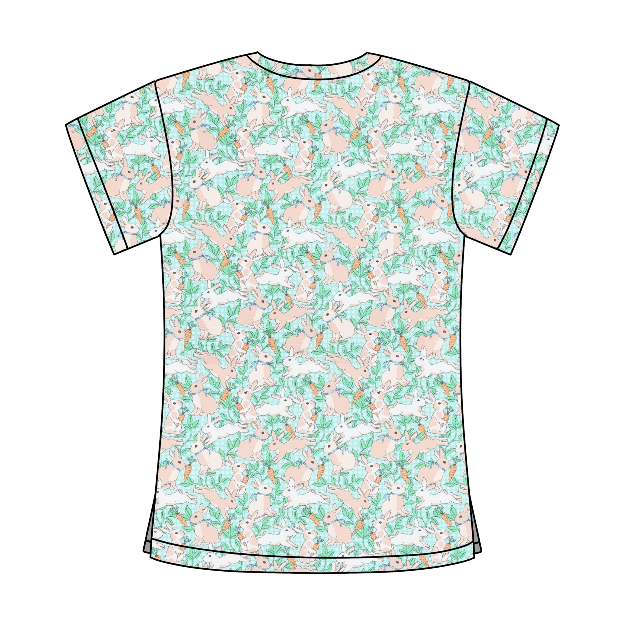 BUNNY SCRUB TOP