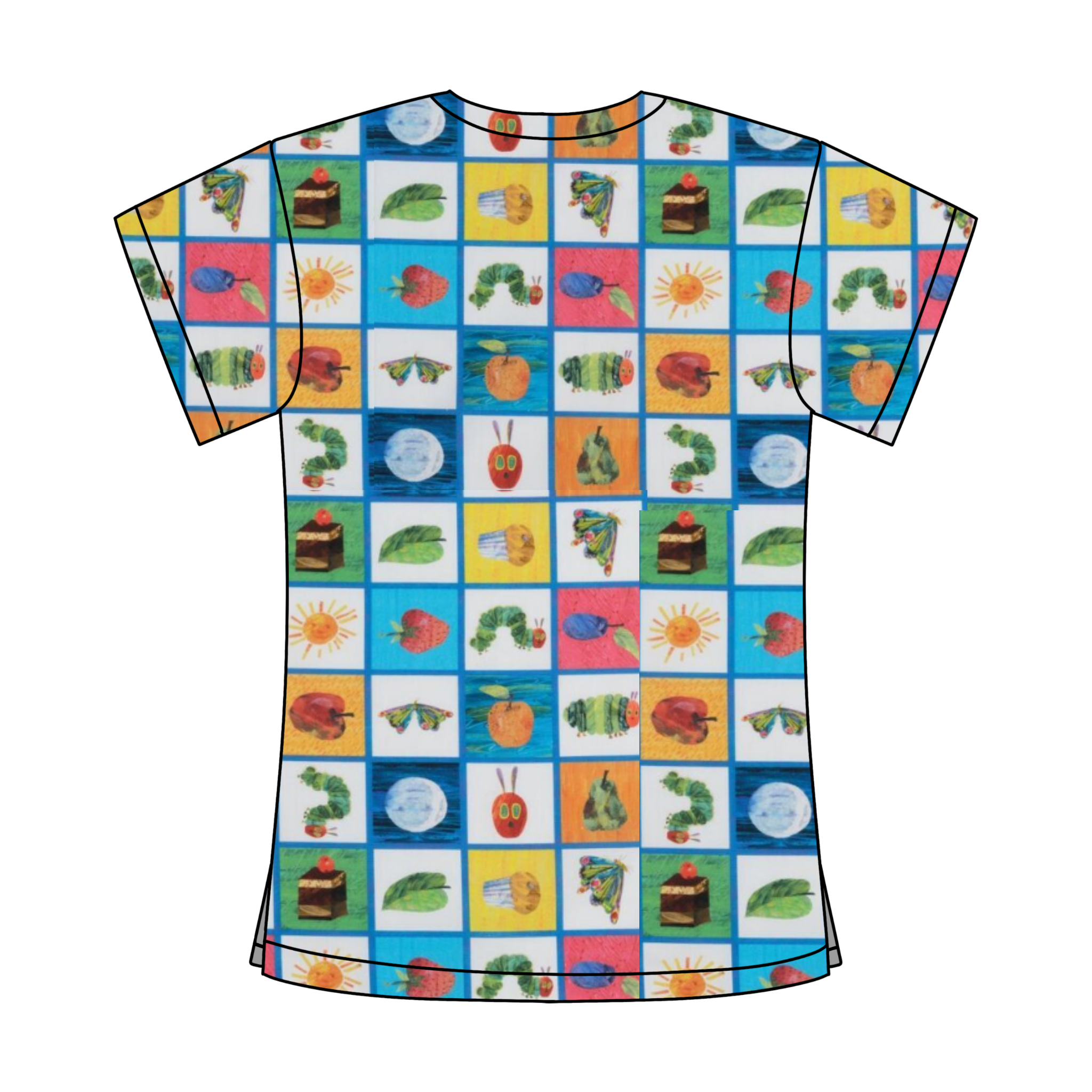 HUNGRY CATERPILLAR SCRUB TOP