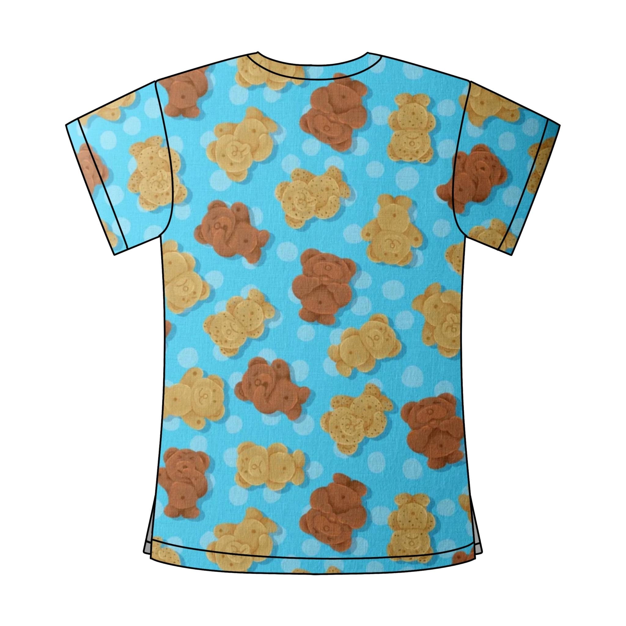 TINY TEDDIES SCRUB TOP
