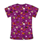 SPOOKY COWS SCRUB TOP
