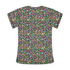 MIDNIGHT FLORALS SCRUB TOP