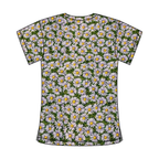 PURPLE SUNFLOWER SCRUB TOP