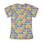 BLUE ELEPHANT SCRUB TOP