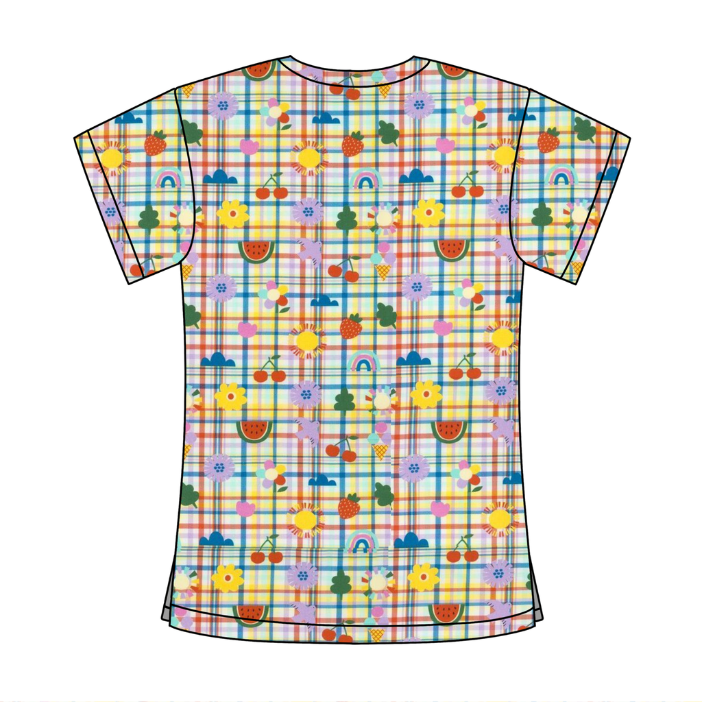 SPRING PLAYGROUND SCRUB TOP