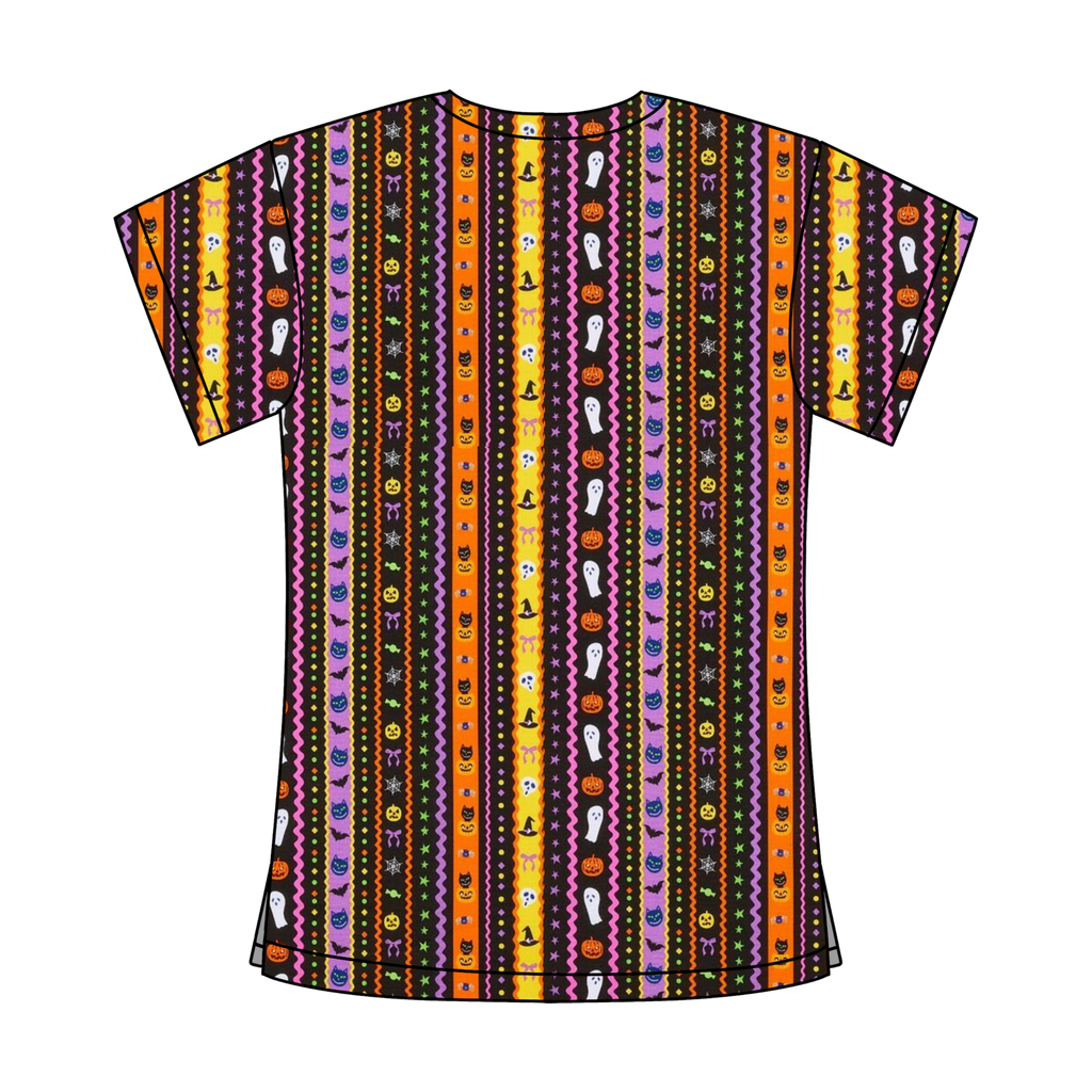 HALLOWEEN VIBES SCRUB TOP