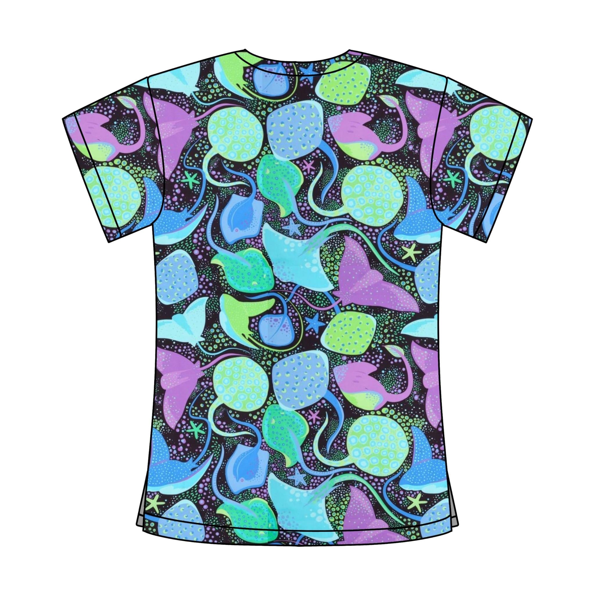 RAYS SCRUB TOP
