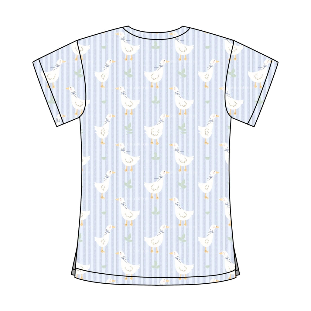 SWEET GOOSE SCRUB TOP