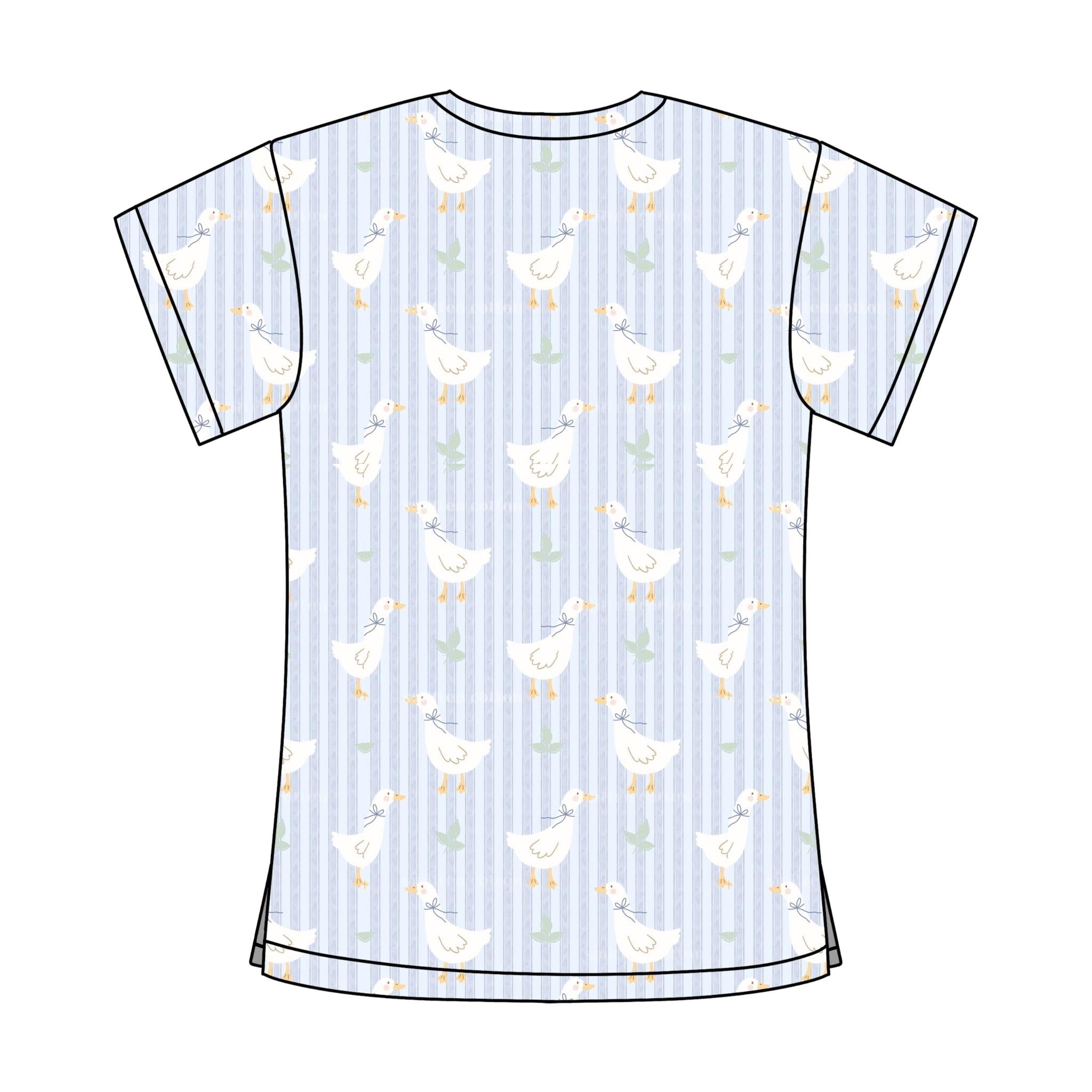SWEET GOOSE SCRUB TOP