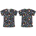 MIDNIGHT GNOME SCRUB TOP