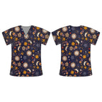 SPARKLY SUNS SCRUB TOP
