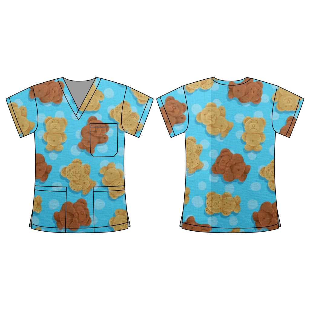 TINY TEDDIES SCRUB TOP