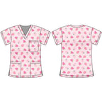 STRAWBERRY DELIGHT SCRUB TOP