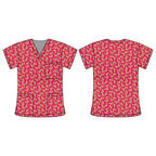 FAIRY BREAD SCRUB TOP