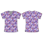 SPOOKY VIBES SCRUB TOP