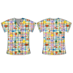 SPRING PLAYGROUND SCRUB TOP