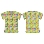 LIME BAUBLE SCRUB TOP