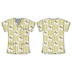 ANDERSON GREEN SCRUB TOP