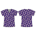 TEDDY BEAR MUMMY SCRUB TOP